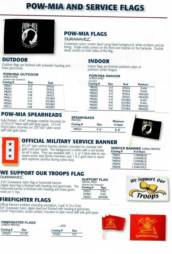 POW & MIA Flags