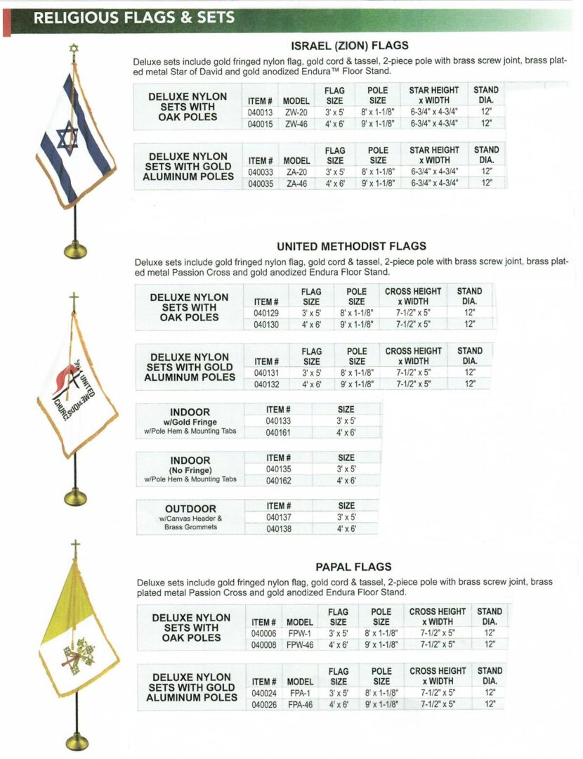 Religious Flags & Sets