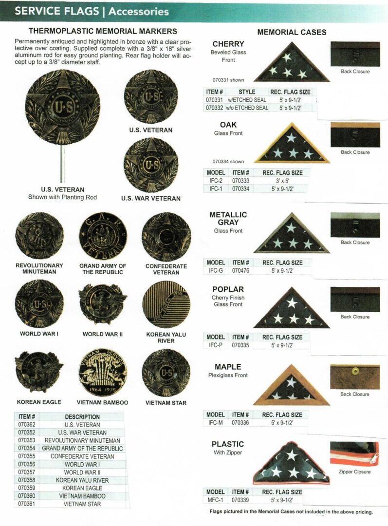 Service Flag Accessories